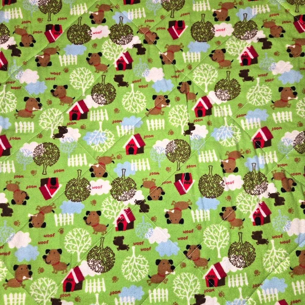 Hand Made Patchwork Reversible Blanket Kids Lap Blanket 44.5